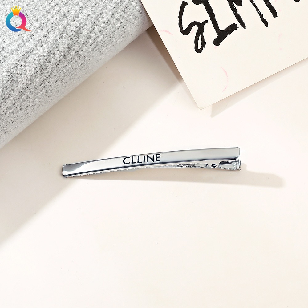 Metal Alligator Clip - 8cm Printed Line White K