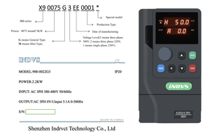 AC Drive 7.5KW 11KW VFD Inverter 380V 7.5HP Controlador de velocidad variable Control vectorial para motores trifásicos - Product Image 6
