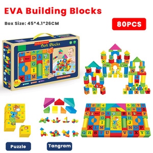 <strong>Pattern</strong> Number Letter Cognition Educational Toy Set Colorful Foam <strong>Building</strong> <strong>Blocks</strong> for Kids
