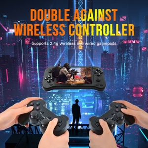 คอนโซลเกมแบบพกพาหน้าจอ X50สูงสุด5.1นิ้วสำหรับผู้เล่นสองคนพร้อมเกม6000 + สำหรับเป็นของขวัญคริสต์มาสสำหรับเด็ก