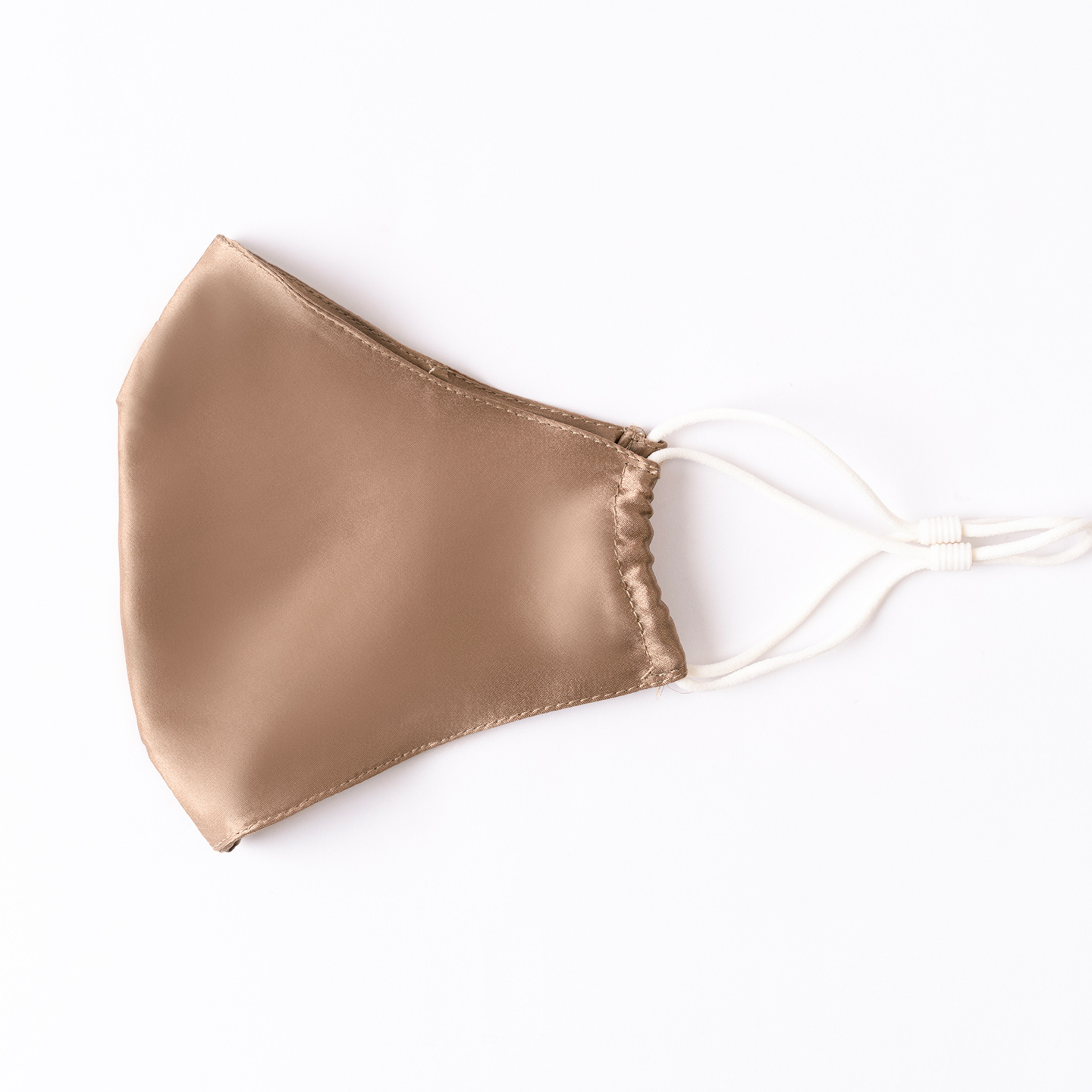Khaki Pure silk face mask