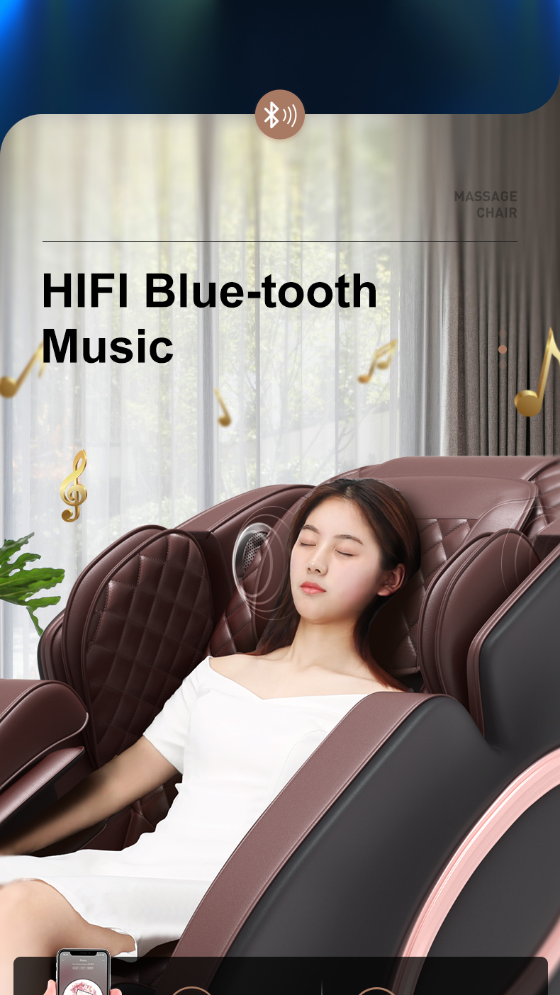 Jare V6 Luxury Automatic Shiatsu Kneading Cheap New Design Electric Zero Gravity Heated Home Body Care 4D Massage Chair