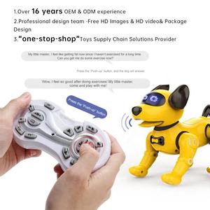 Intelligenter Hund Intelligenter Roboter für Kinder Lernspiel zeug mit AI RC-Programmierung Fernbedienung Stunt roboter aus strap azier fähigem Kunststoff - Product Image 1