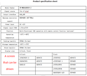 Kunden spezifische Universal-RGB/LVDS/TTL LCD-Controller-Karte mit HD-MI VGA AV-Konverter LVDS-Zubehör - Product Image 2
