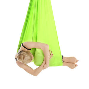 Inean hafif kapalı naylon kumaş ipek hava Yoga hamak Fitness eğitim taşınabilir duyusal trapez kullanımı katlanır terapötik