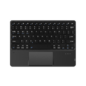 Teclado de tableta inalámbrico BT ultrafino español/alemán/francés/japonés/coreano/ruso teclado de tableta táctil retroiluminado Universal - Product Image 3