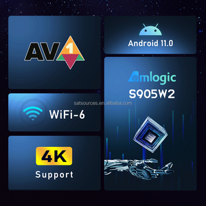 Android 11.0 H96 Max W2 akıllı TV kutusu Amlogic S905W2 2.4G/5G WiFi BT5.0 destek WiFi6 4K 3D H.265 HEVC Set Top Box - Product Image 3