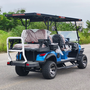 Hiệu quả cao gas điện vin wmi mã đường phố hợp pháp Golf xe Hải Quan 6 chỗ ngồi Golf giỏ hàng với bảng điều khiển năng lượng mặt trời mái - Product Image 3