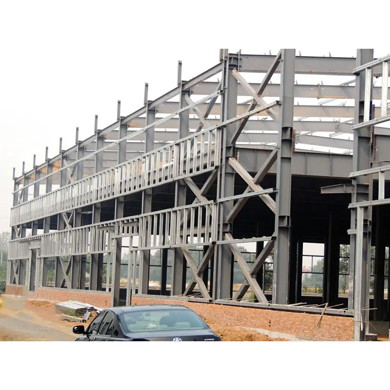 Moderna ISO9001 2008 negozio prefabbricato struttura in acciaio edificio struttura in acciaio edificio industriale