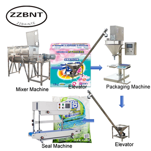ZZBNT High Efficiency <strong>Soap</strong> Production Line Washing Detergent Powder Plant For <strong>Mixing</strong> Machine <strong>Soap</strong> Making Small Line Production - Product Image 1