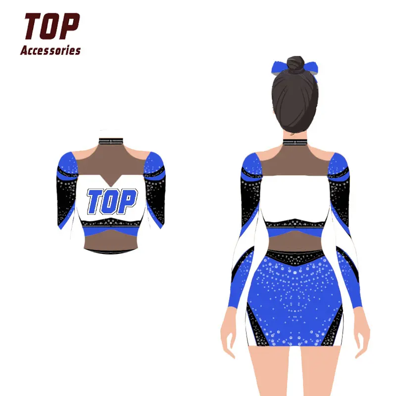 Custom Cheer Team Training Sets Sublimação Cheer Practice Wear Treino Kid Adulto Cheerleading Uniformes