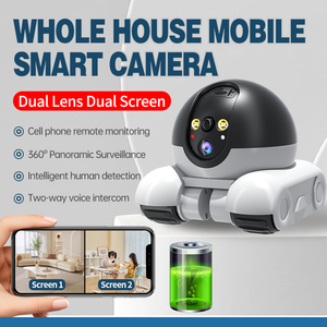 Akıllı pet köpek AI güvenlik monitör tankı kablosuz güvenlik kamera dahili pil hareketli Pet kamera arkadaşı Robot wifi - Product Image 5