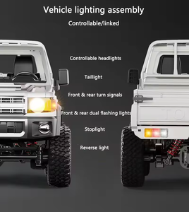 MN82รถปิคอัพพร้อมไฟ LED 2024 2.4G RTR 1/12ที่มีใบอนุญาตติดตั้งบนบก4X4มีไฟ - Product Image 6