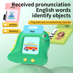 Dinosauro portatile inglese parlante Flash card macchina per il bambino giocattoli per i bambini