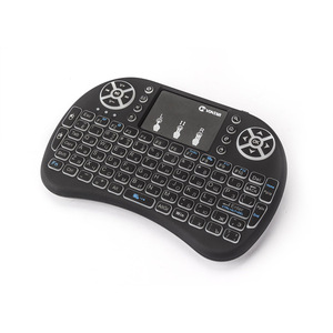 Teclado i8 retroiluminado de 7 colores, miniteclado inalámbrico de 2,4 GHz, Air Mouse para Android TV BOX, teclado de ordenador, control remoto para videojuegos