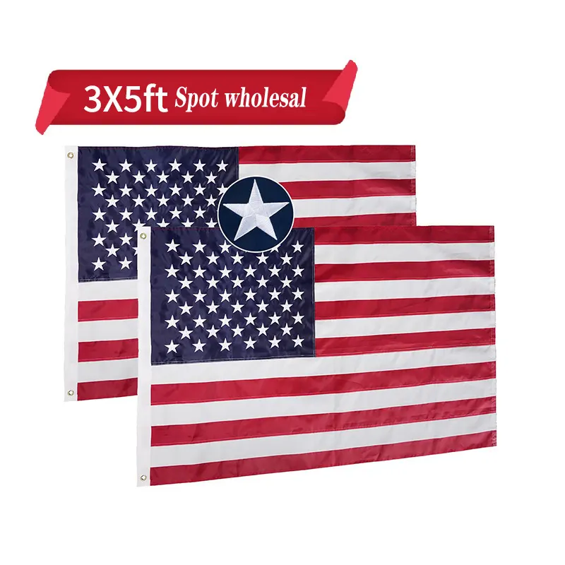 Mini drapeau national des États-Unis impression par sublimation en polyester personnalisé drapeau américain de fenêtre de voiture américaine