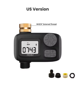 Timer acqua 1-Outlet IP55 impermeabile ingresso manopola rotante comando con Display LCD blocco per bambini - Product Image 2