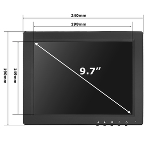 9.7 Inch Computer TFT <strong>LCD</strong> <strong>Monitor</strong> <strong>With</strong> VGA/<strong>BNC</strong>/AV <strong>Input</strong>