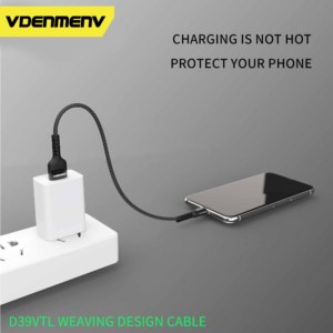 DENMEN 3.6A快速充电编织设计电缆厂家直销数据线PVC微型Usb充电器 - Product Image 4