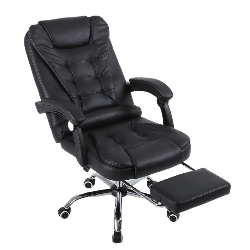 Reposapiés para silla de oficina totalmente negro