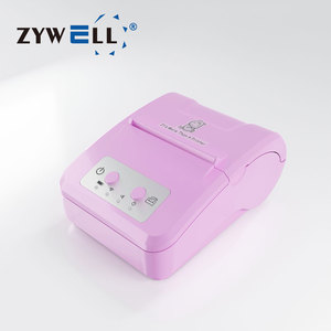ポータブルミニサーマルレシートプリンターを着色する子供のための新しいかわいいピンクプリンターZM03画像写真プリント