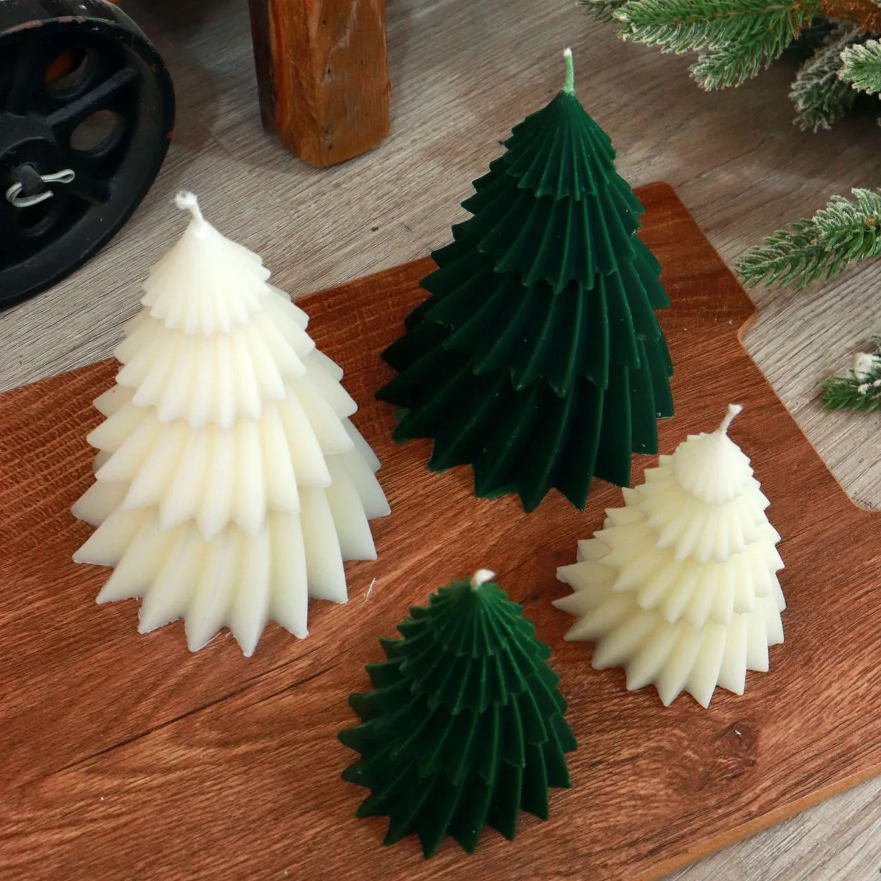 Rigami-velas perfumadas de árbol hristmas, regalos creativos perfumados para decoración del hogar