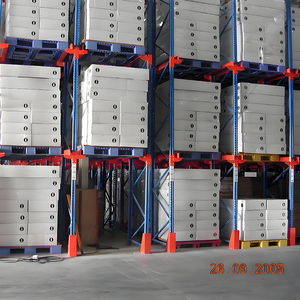 Estante de palés VNA de 5 capas de servicio pesado, sistema de estantería de entrada con estantería de metal duradero para almacenamiento en almacén - Product Image 3