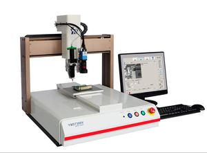 Dispenser di colla per visione a tre assi su misura robotico per il controllo del computer programmazione visiva macchina di erogazione della colla con fotocamera - Product Image 3