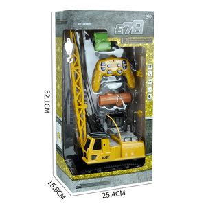 2.4G 6CH 12CHリモートコントロールトラッキングRCクローラータワークレーントラック点滅光と音の建設シリーズ - Product Image 3