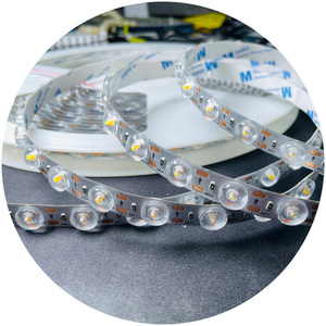 170 fasulye açısı 18W DC24V 11MM PCB 48leds2 tel CCT 2700-6500k diffüz optik lens alüminyum profil için led ışık şerit - Product Image 6