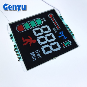 Display LCD personalizzato 7 segmenti display vablack pannelli con retroilluminazione bianca