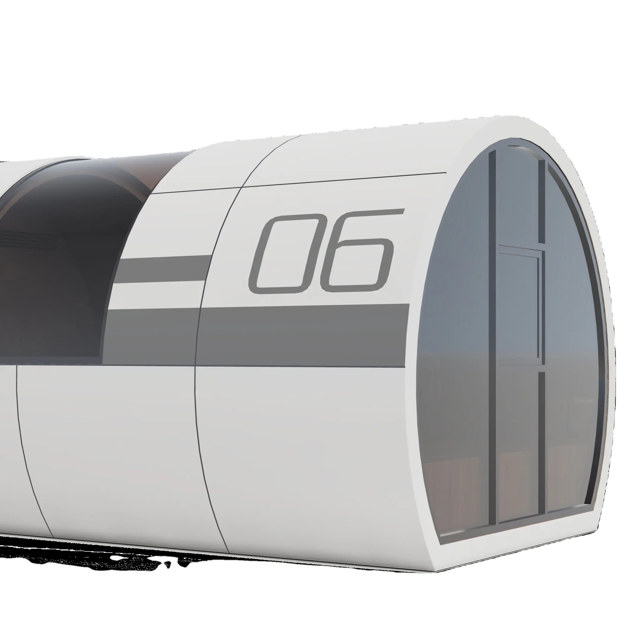 Petite maison capsule 27 m2 toit rond espace capsule maison avec cuisine quatre couches isolées anti-vibration murs extérieurs capsule