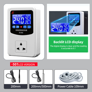 Controladores de temperatura para cabina de pintura de habitaciones frigoríficas controlador de termostato de habitación LCD Digital Unidad de Control de Temperatura Manual de 220V - Product Image 5