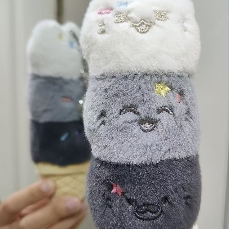 Llavero con forma de cono de golosina para gatos, económico.