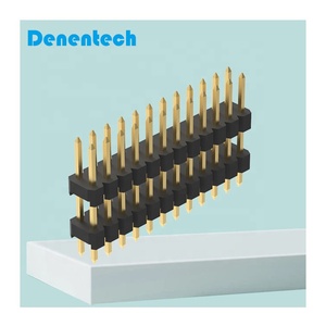 Denentech 2.54mmピンヘッダー二列二重プラスチックストレートピンヘッダーコネクタ2.54mmピンヘッダー - Product Image 3