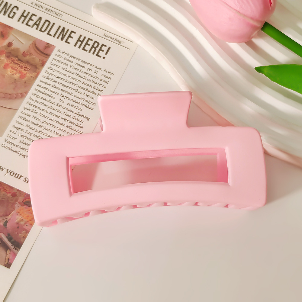 Light pink square clip