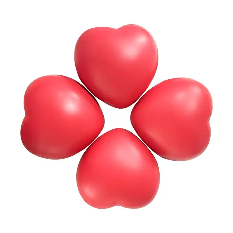 حار بيع عالية الجودة شعار مخصص شكل قلب الكرة الإجهاد تعزيز على شكل قلب بو الكرة المضادة للإجهاد