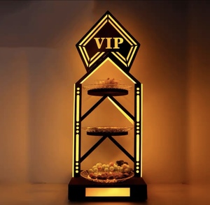 Nhà Máy Nhà sản xuất tùy chỉnh Snack thực phẩm phục vụ khay trái cây sáng LED chiếu sáng trang trí cho Câu lạc bộ đêm khách sạn Thanh KTV - Product Image 3