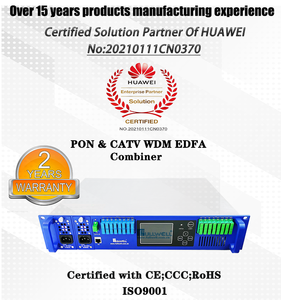 โครงการ FTTH คุณภาพสูงทํางานในโซลูชันการเล่นสามเท่า 8 16 พอร์ต WDM EDFA - Product Image 6