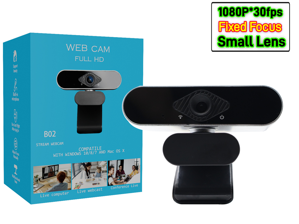 1080P Fixed Focus, Small Lens Black