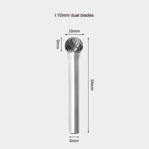 Carbide Rotary File Burr Mould Carving <strong>Tools</strong> Single Dual <strong>Cut</strong> Ball Head Milling Cutter <strong>Engraving</strong> for Metal 6mm Polishing <strong>Tool</strong> - Product Image 5