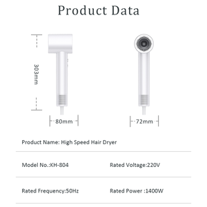 120000 vòng/phút Tốc Độ Cao Không Chổi Than Tóc Công Cụ Thổi Máy Sấy Bàn Chải Thiết Lập Không Khí Bọc Styler Salon Không Khí Nóng Bàn Chải 1400W Máy Sấy Tóc - Product Image 6
