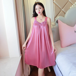 Nighty女性女性女性セクシーなシルクナイトドレス,パジャマ - Product Image 1