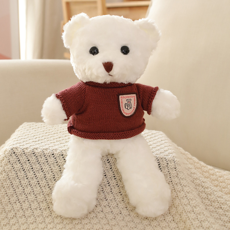 Maglione bordeaux con velluto rosa bianco