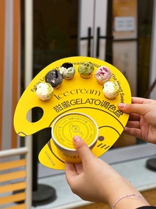 <span class=keywords><strong>Ice</strong></span> <span class=keywords><strong>Cream</strong></span> cup Palette Mini <span class=keywords><strong>Ice</strong></span> <span class=keywords><strong>Cream</strong></span> Cone giữ giấy nhỏ giọt bằng chứng khay biểu tượng tùy chỉnh - Product Image 4