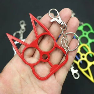 创意多功能猫钥匙扣破窗三角开瓶器钥匙扣 - Product Image 3