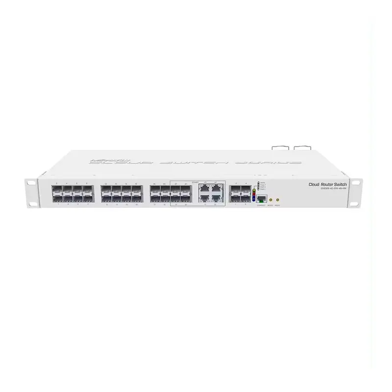 Commutateur de routeur cloud Mikro Tik CRS328-4C-20S-4S + RM - 20SFP avec 20 x cages SFP 4 cages SFP + 4 ports combinés