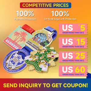 Zeldzame Fabriek Ontwerp Custom Goud Verzilveren Plating Souvenir Medaille Gravure 3d Eer Broche Medaillehouder - Product Image 2