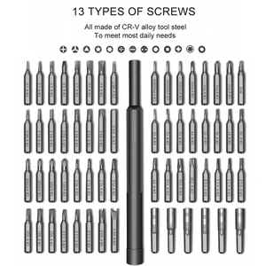Screwdriver Set <strong>63</strong> in 1 Precision Screw Driver Torx Bit Magnetic Hex Phillips Bits Mobile Phone Laptop Repair <strong>Tools</strong> <strong>Kit</strong> - Product Image 2
