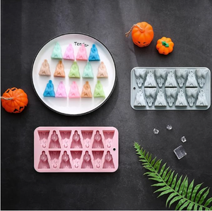 2 Gói 3D Ma Specter Silicone Khuôn Tái Sử Dụng Không Dính Nướng Khuôn Cho Fondant Bánh Ice Cubes Của Nhãn Hiệu Xà Phòng Polymer Bánh Công Cụ - Product Image 3